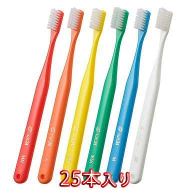 オーラルケア キャップなし タフト24 歯ブラシ × 25本入 M アソート